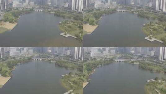 4k航拍广州增城知识城高清在线视频素材下载