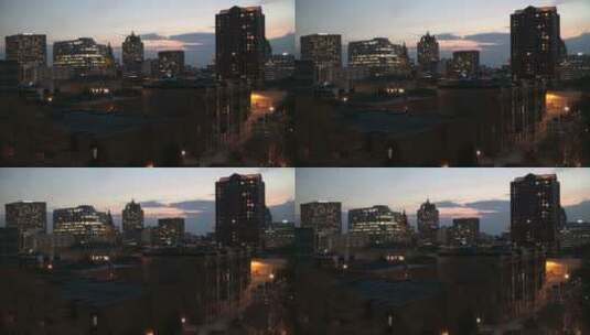 城市夜晚景观高清在线视频素材下载
