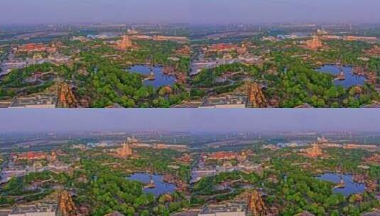 上海迪士尼乐园航拍高清在线视频素材下载