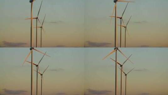 唯美风力发电高清在线视频素材下载