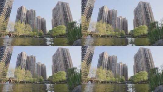4K湖畔的住宅2高清在线视频素材下载
