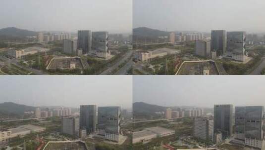 航拍深圳郊区城市建设高清在线视频素材下载