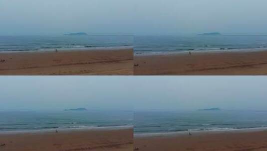 航拍 海滨沙滩岛屿拉高 2高清在线视频素材下载
