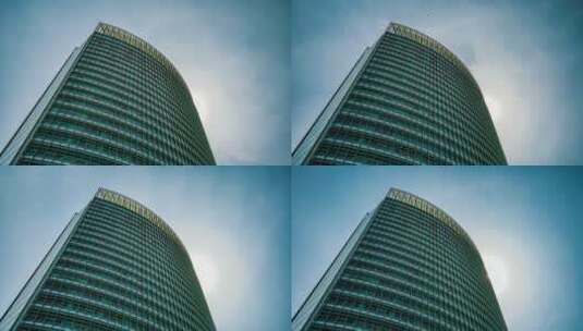 北京金融街中国人寿大厦光线延时高清在线视频素材下载