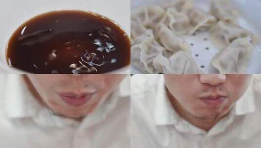 北方饺子-吃饺子高清在线视频素材下载