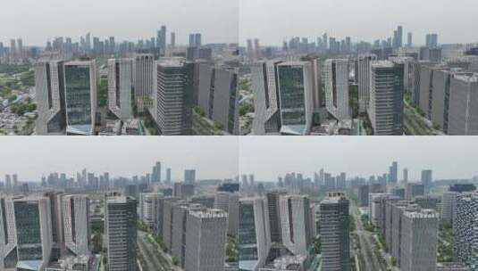 4k航拍南京新城科技园高清在线视频素材下载