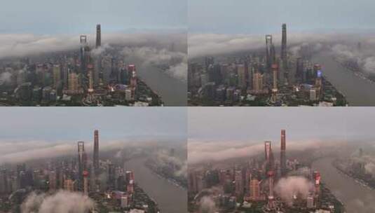 上海彩虹航拍高清在线视频素材下载