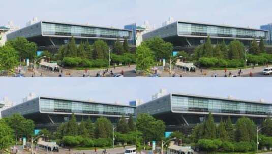 中国国家图书馆新馆4K拍摄高清在线视频素材下载