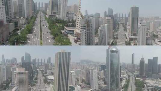 城市交通-航拍城市道路交通高清在线视频素材下载