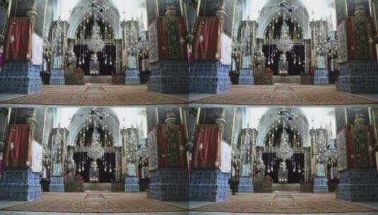 圣雅各主教座堂内部装饰高清在线视频素材下载