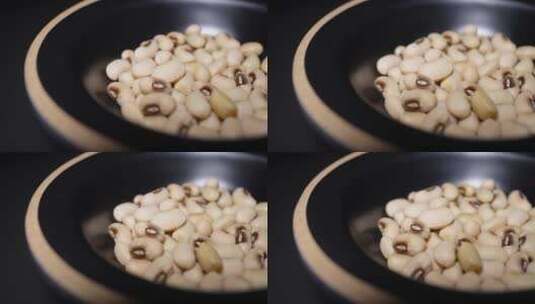 云南白眉豆白豇豆饭豆白豆米豆子杂粮高清在线视频素材下载