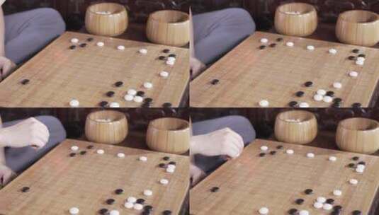 围棋 下棋高清在线视频素材下载