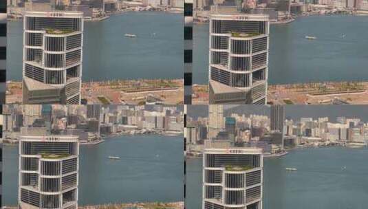 远眺香港维多利亚港高清在线视频素材下载