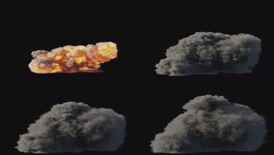 爆炸浓烟特效合成视频素材2高清在线视频素材下载