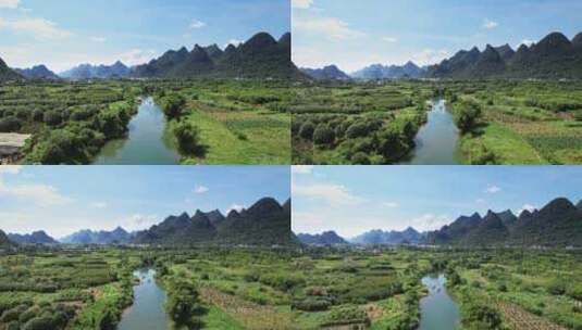 桂林遇龙河风景区高清在线视频素材下载