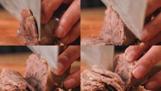 切牛肉片高清在线视频素材下载