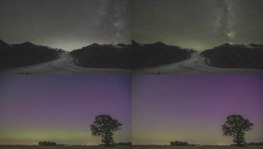 夏季星空银河延时4K高清在线视频素材下载