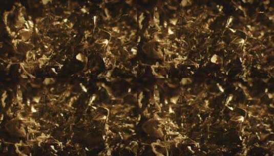 黄金碎片的微距拍摄高清在线视频素材下载