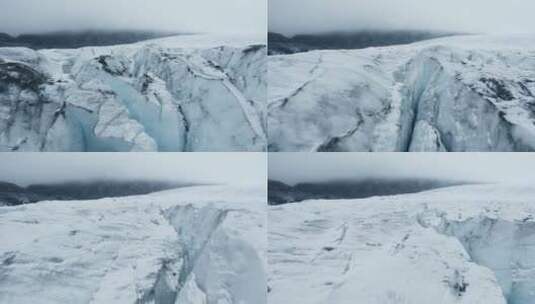 航拍阿拉斯加冰川高清在线视频素材下载