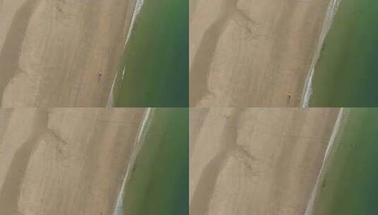 福建省漳州市东山岛沙滩海滩海岸线航拍高清在线视频素材下载