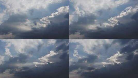 蓝天白云延时云朵云层流动高清在线视频素材下载
