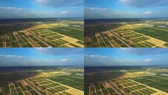农业农场平原田野大地灌溉水利高清在线视频素材下载
