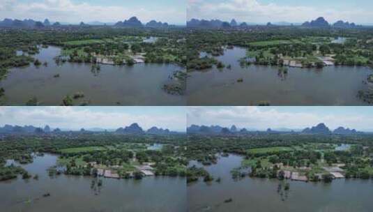 桂林会仙国家湿地公园高清在线视频素材下载