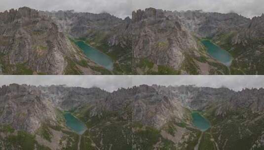群山围绕的湖泊高清在线视频素材下载
