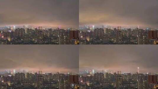 暴雨广州城高清在线视频素材下载