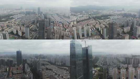 5K-繁华昆明城市，昆明北京路清晨车水马龙高清在线视频素材下载