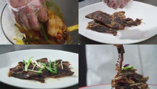 温州酱油肉高清在线视频素材下载