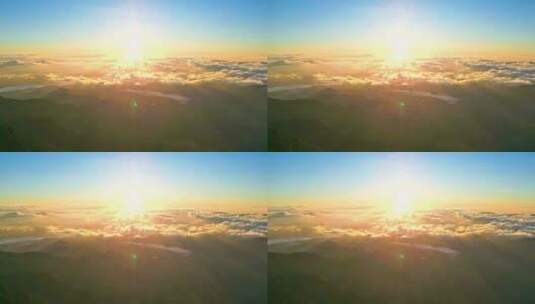 海南五指山热带雨林国家森林公园日出云海高清在线视频素材下载