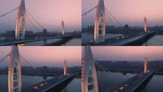 西安元朔大桥高清在线视频素材下载