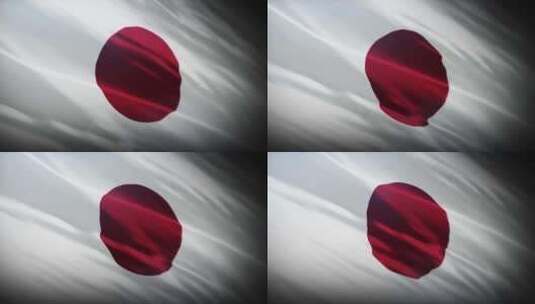 日本国旗编织动画高清在线视频素材下载