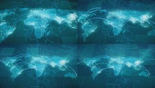 全球化世界地图动画包HD高清在线视频素材下载