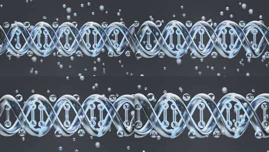 DNA结构基因生物技术动画，3d渲染高清在线视频素材下载