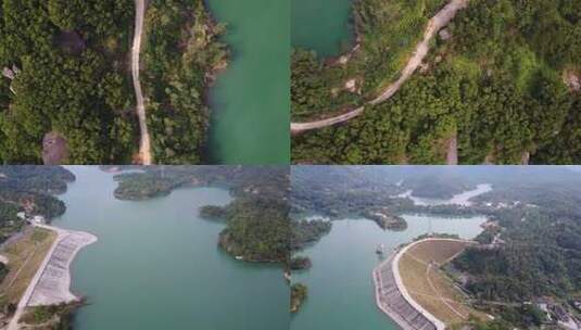 揭阳地都镇南陇水库 揭阳桑浦山 美丽乡村高清在线视频素材下载