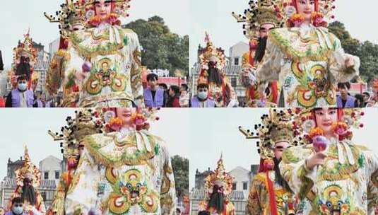 福建游神传统民俗 庆祝新年高清在线视频素材下载