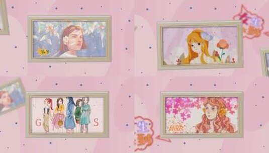 简洁时尚三月七日女生节节日宣传展示高清AE视频素材下载
