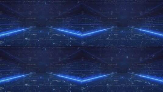 蓝色科技商务背景粒子动画AE视频高清AE视频素材下载