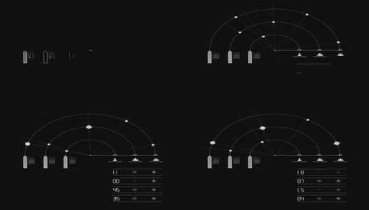 黑色背景科技感素材高清在线视频素材下载