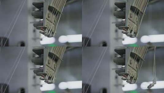 纺织产业袜子生产车间自动化生产高清在线视频素材下载