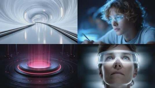 沉浸体验未来科技虚拟现实新纪元高清在线视频素材下载