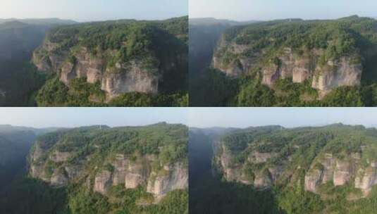 航拍浙江绍兴新昌县穿岩十九峰高清在线视频素材下载