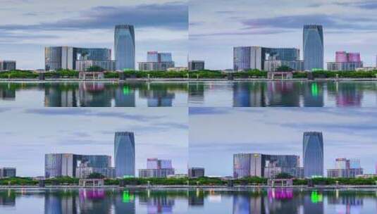 东莞第一高楼延时摄影高清在线视频素材下载