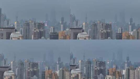 上海陆家嘴长焦航拍高清在线视频素材下载
