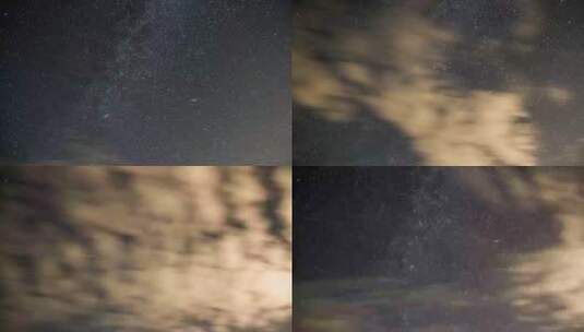 一片浩瀚星空高清在线视频素材下载