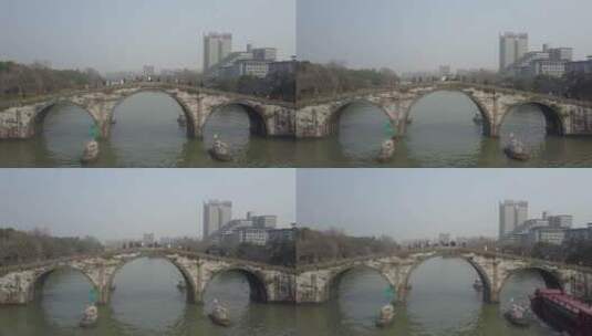 拱宸桥 大运河 航拍 杭州 6高清在线视频素材下载