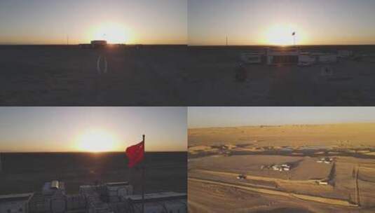大西北青海海西火星营地日出 4K高清在线视频素材下载