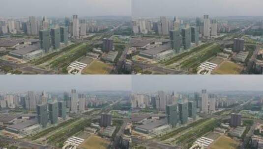 南京城市楼盘住宅房地产市场建筑工程高清在线视频素材下载